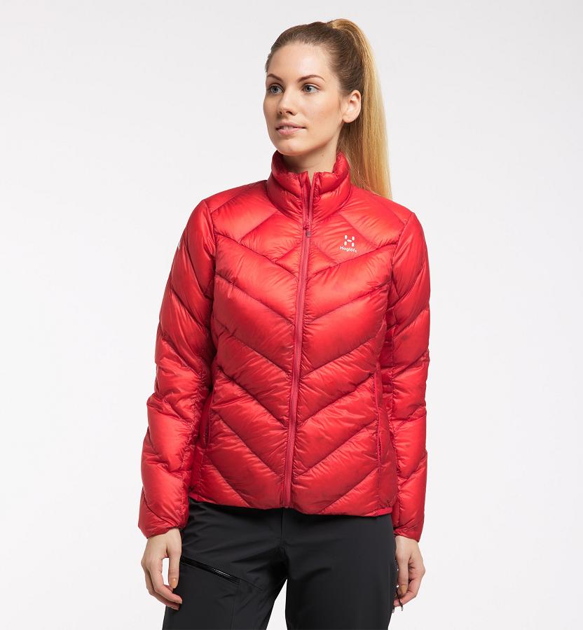 Haglöfs L.I.M Essens Down Jacket Red For Womens RUKQH5018 Australia